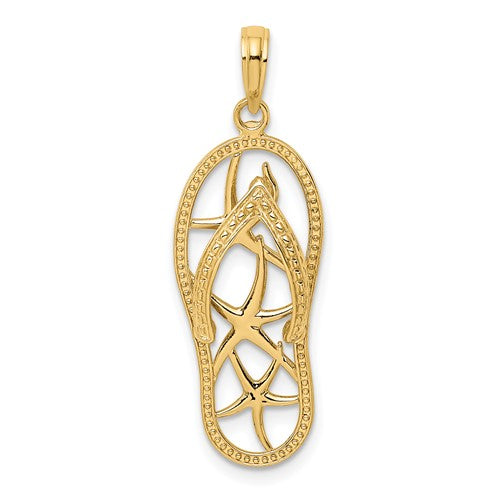 14k-multi-starfish-flip-flop-charm-SolomonJeweler-Wichita-KS-CustomJewelry