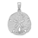 14k-white-gold-polished-sand-dollar-charm-SolomonJeweler-Wichita-KS-CustomJewelry