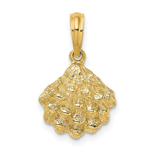 14k-textured-oyster-shell-charm-SolomonJeweler-Wichita-KS-CustomJewelry