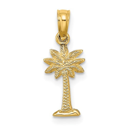 14k-2-d-textured-mini-palmetto-palm-tree-charm-SolomonJeweler-Wichita-KS-CustomJewelry