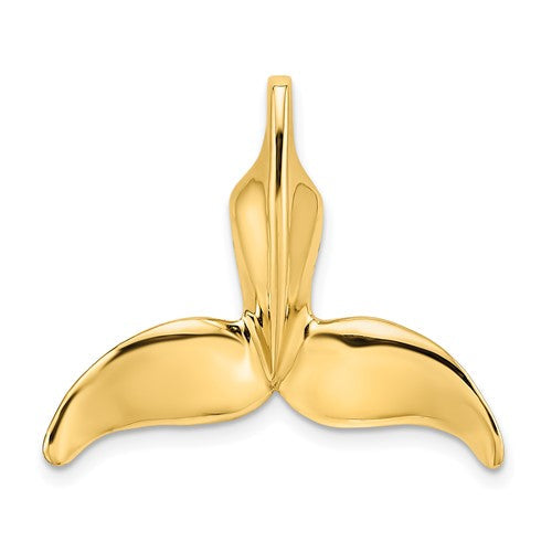 14k-3-d-polished-whale-tail-chain-slide-SolomonJeweler-Wichita-KS-CustomJewelry