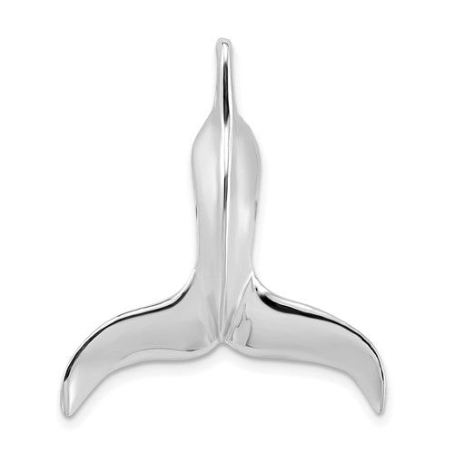 14k-white-gold-3-d-polished-whale-tail-chain-slide-SolomonJeweler-Wichita-KS-CustomJewelry