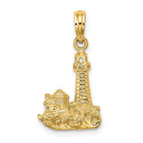 14k-2-d-lighthouse-w-waves-and-buildings-charm-SolomonJeweler-Wichita-KS-CustomJewelry