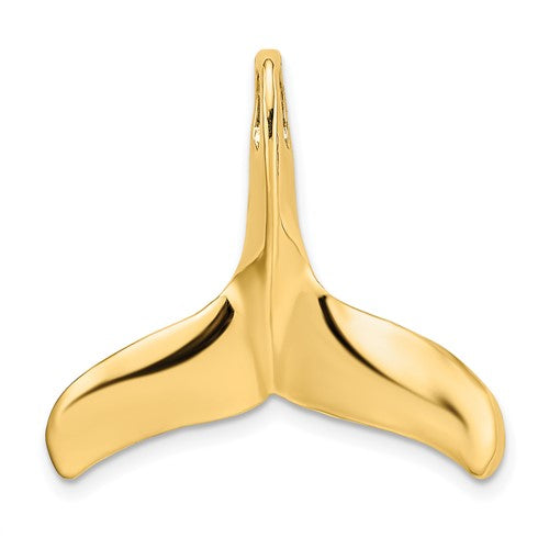 14k-3-d-polished-textured-whale-tail-charm-SolomonJeweler-Wichita-KS-CustomJewelry