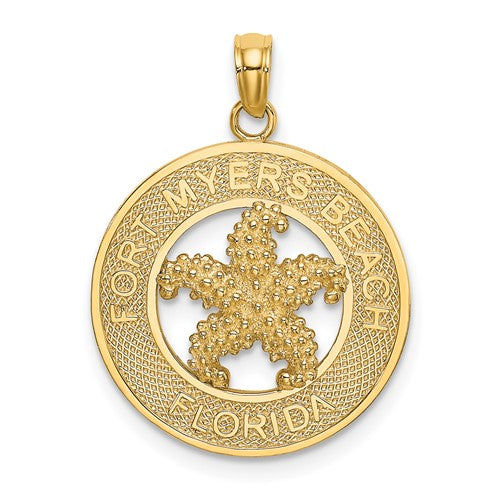 14k-ft-myers-beach-florida-w-starfish-charm-SolomonJeweler-Wichita-KS-CustomJewelry