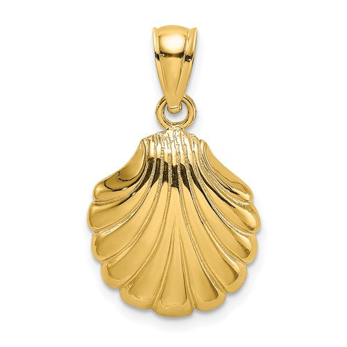 14k-polished-2-d-scallop-shell-charm-SolomonJeweler-Wichita-KS-CustomJewelry