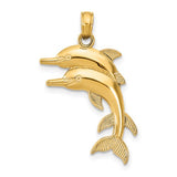 14k-2-d-two-jumping-dolphins-charm-SolomonJeweler-Wichita-KS-CustomJewelry