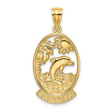 14k-hawaii-w-dolphins-in-waves-charm-SolomonJeweler-Wichita-KS-CustomJewelry