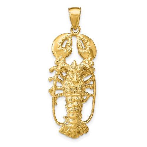 14k-3d-lobster-pendant-SolomonJeweler-Wichita-KS-CustomJewelry