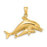 14k-2-d-two-swimming-dolphins-charm-SolomonJeweler-Wichita-KS-CustomJewelry