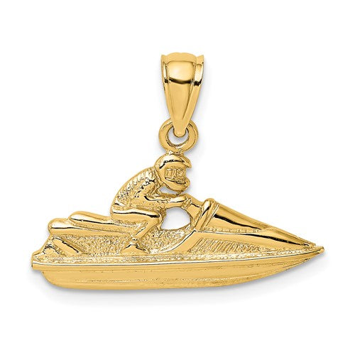 14k-textured-2-d-jet-ski-charm-SolomonJeweler-Wichita-KS-CustomJewelry