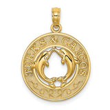 14k-turks-and-caicos-w-dolphins-circle-charm-SolomonJeweler-Wichita-KS-CustomJewelry