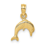 14k-textured-mini-dolphin-jumping-charm-SolomonJeweler-Wichita-KS-CustomJewelry