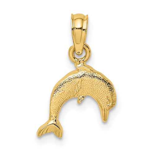 14k-textured-mini-dolphin-jumping-charm-SolomonJeweler-Wichita-KS-CustomJewelry
