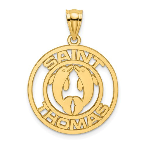 14k-saint-thomas-w-dolphins-charm-SolomonJeweler-Wichita-KS-CustomJewelry