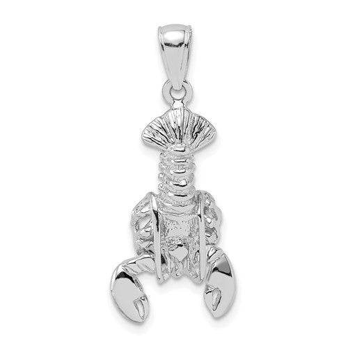 14k-white-gold-moveable-lobster-charm-SolomonJeweler-Wichita-KS-CustomJewelry