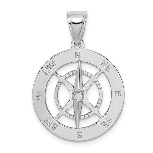 14k-white-gold-nautical-compass-w-moveable-needle-charm-SolomonJeweler-Wichita-KS-CustomJewelry