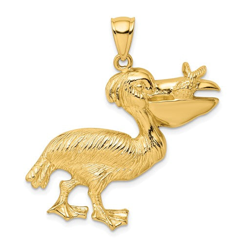 14k-pelican-with-fish-in-mouth-charm-SolomonJeweler-Wichita-KS-CustomJewelry