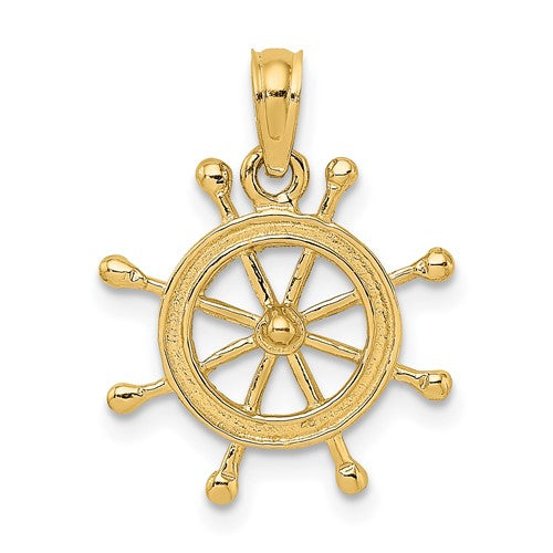 14k-2-d-ship-wheel-charm-SolomonJeweler-Wichita-KS-CustomJewelry