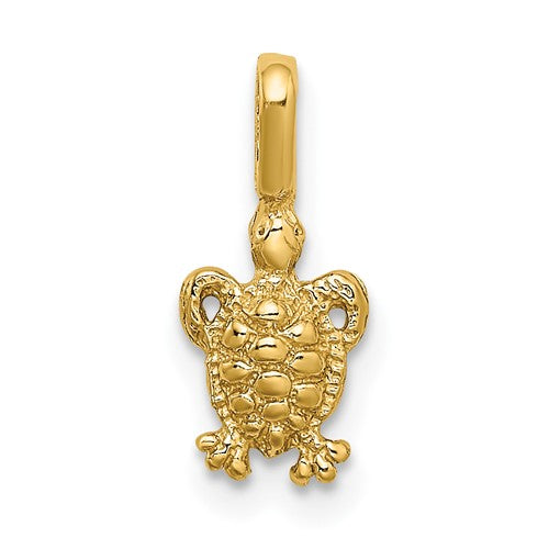 14k-mini-sea-turtle-with-fixed-bail-charm-SolomonJeweler-Wichita-KS-CustomJewelry