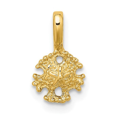 14k-mini-sand-dollar-with-fixed-bail-charm-SolomonJeweler-Wichita-KS-CustomJewelry