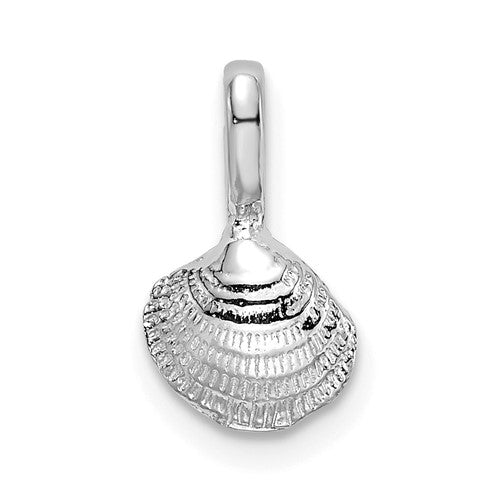 14k-white-gold-mini-clam-shell-charm-SolomonJeweler-Wichita-KS-CustomJewelry