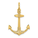 14k-3-d-textured-anchor-charm-SolomonJeweler-Wichita-KS-CustomJewelry