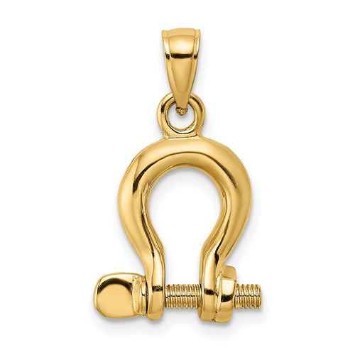 14k-3-d-medium-shackle-link-screw-charm-SolomonJeweler-Wichita-KS-CustomJewelry