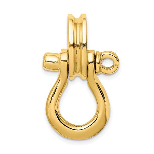 14k-3-d-large-shackle-w-pulley-bail-charm-SolomonJeweler-Wichita-KS-CustomJewelry