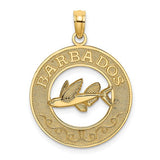 14k-barbados-w-flying-fish-circle-charm-SolomonJeweler-Wichita-KS-CustomJewelry