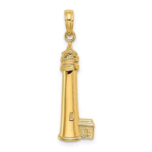 14k-polished-cape-may-lighthouse-charm-SolomonJeweler-Wichita-KS-CustomJewelry