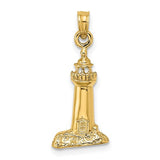 14k-2-d-polished-and-textured-lighthouse-charm-SolomonJeweler-Wichita-KS-CustomJewelry