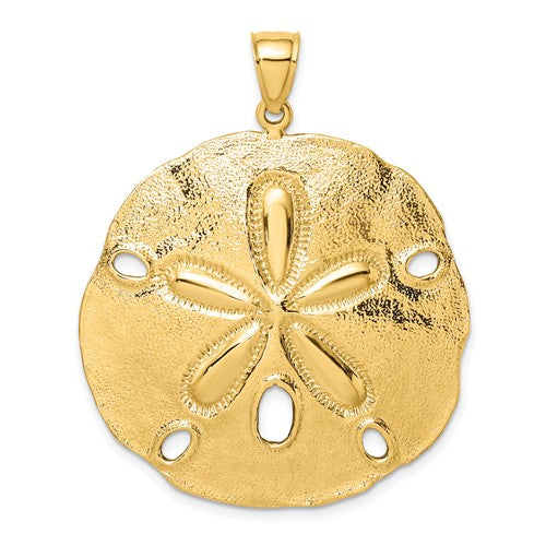 14k-polished-large-sand-dollar-charm-SolomonJeweler-Wichita-KS-CustomJewelry