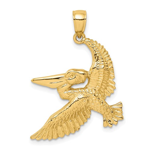 14k-flying-pelican-charm-SolomonJeweler-Wichita-KS-CustomJewelry