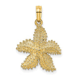 14k-textured-starfish-charm-SolomonJeweler-Wichita-KS-CustomJewelry
