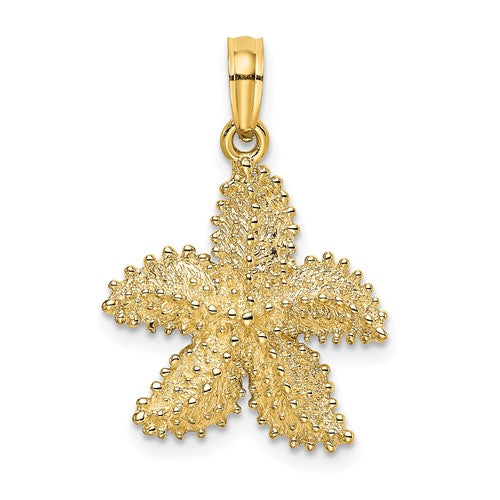 14k-textured-starfish-charm-SolomonJeweler-Wichita-KS-CustomJewelry