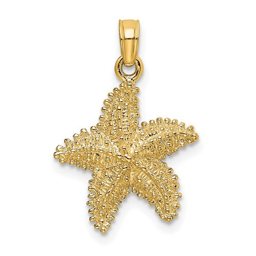 14k-beaded-textured-starfish-charm-SolomonJeweler-Wichita-KS-CustomJewelry