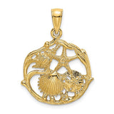 14k-shell-cluster-in-circle-charm-SolomonJeweler-Wichita-KS-CustomJewelry