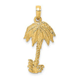 14k-2-d-textured-single-palm-tree-charm-SolomonJeweler-Wichita-KS-CustomJewelry