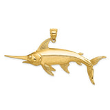14k-2-d-polished-satin-swordfish-charm-SolomonJeweler-Wichita-KS-CustomJewelry