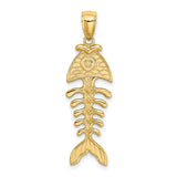 14k-3-d-polished-textured-fishbone-charm-SolomonJeweler-Wichita-KS-CustomJewelry