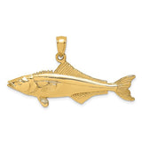 14k-3-d-polished-cobia-fish-charm-SolomonJeweler-Wichita-KS-CustomJewelry
