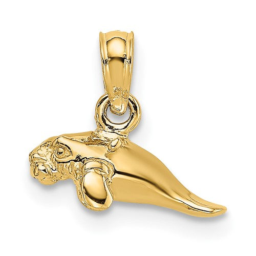 14k-3-d-polished-mini-manatee-charm-SolomonJeweler-Wichita-KS-CustomJewelry