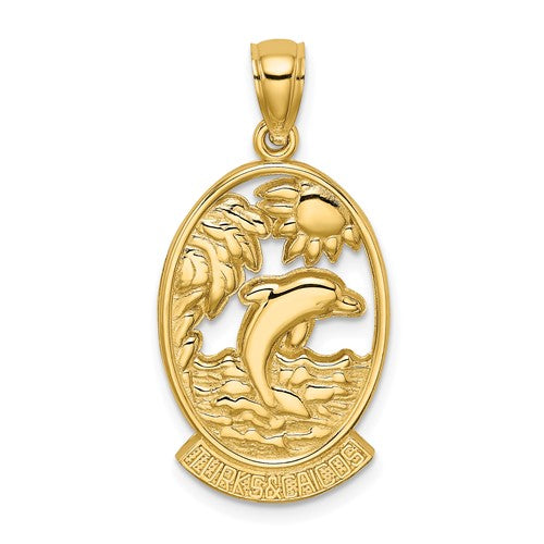 14k-turks-and-caicos-w-dolphin-sunset-scene-charm-SolomonJeweler-Wichita-KS-CustomJewelry