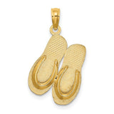 14k-3d-large-key-west-double-flip-flop-charm-SolomonJeweler-Wichita-KS-CustomJewelry