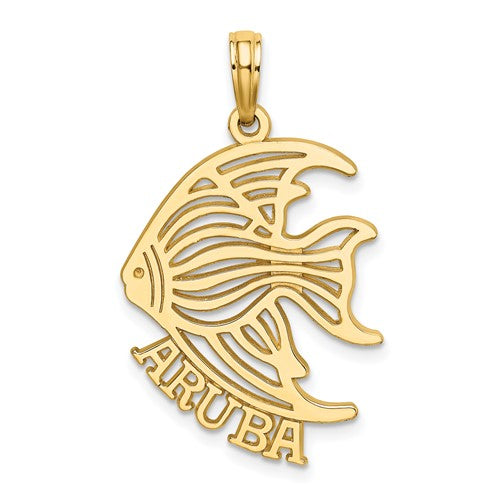14k-polished-cut-out-aruba-under-angelfish-charm-SolomonJeweler-Wichita-KS-CustomJewelry