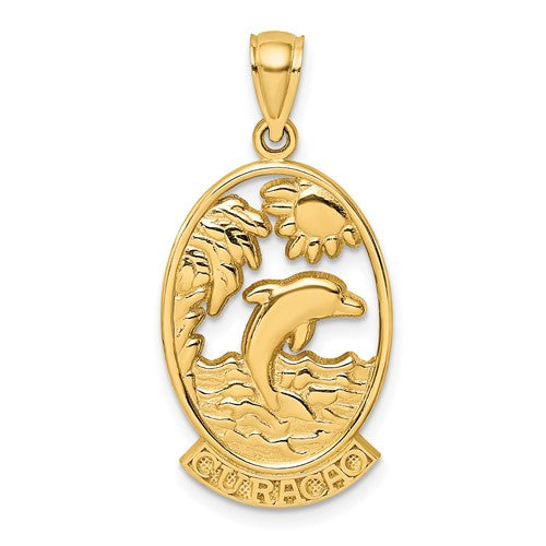 14k-curacao-w-dolphin-sunset-charm-SolomonJeweler-Wichita-KS-CustomJewelry
