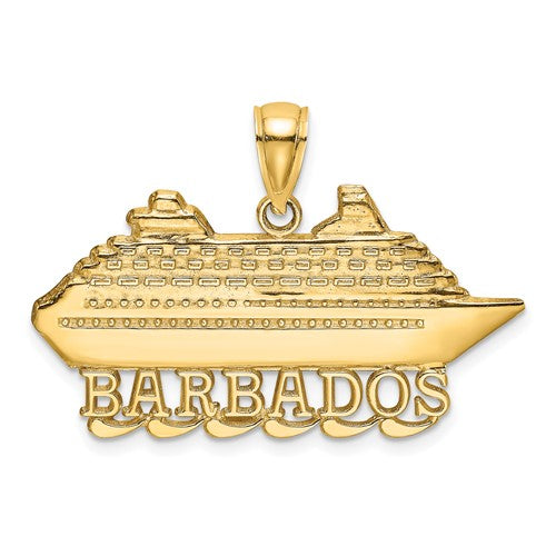 14k-polished-barbados-cruise-ship-charm-SolomonJeweler-Wichita-KS-CustomJewelry