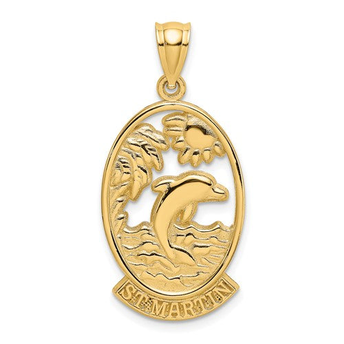 14k-st-martin-w-dolphin-sunset-charm-SolomonJeweler-Wichita-KS-CustomJewelry