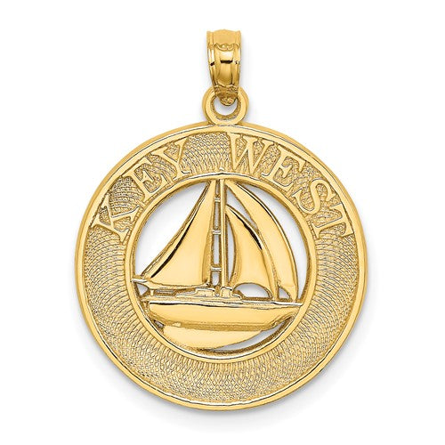 14k-key-west-sailboat-circle-charm-SolomonJeweler-Wichita-KS-CustomJewelry